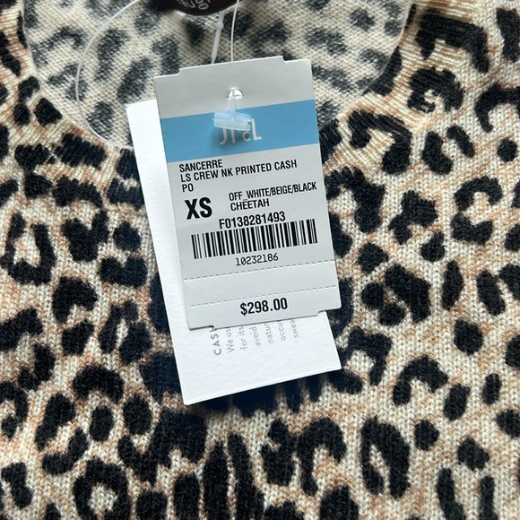 J. McLaughlin cheetah cashmere Print Sweater XS NWT - Picture 6 of 6